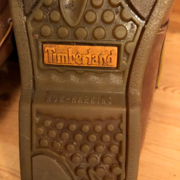 Timberland Waterproof Cognac Brown Leather Loafers Boat Shoese Boots w/Laces - Picture 7 of 11